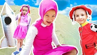 Маша улетела на Луну - Щенячий патруль спасает девочку - Paw Patrol