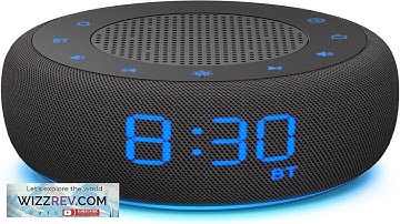 BUFFBEE Bluetooth Speaker Alarm Clock with FM Radio High Fidelity Sound