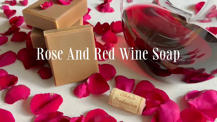 Rose and red wine soap.#asmr #craft #diy #soapmaking #soap 