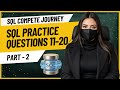 SQL Complete Journey | Practice Questions 11-20! #codewithzainab