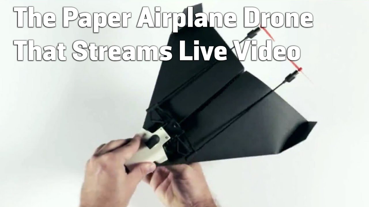 The Paper Airplane Drone That Streams Live Video