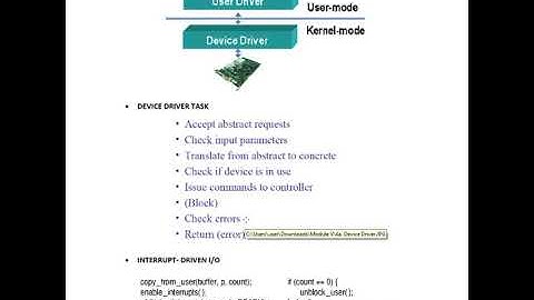 DMA Device Driver Buffer