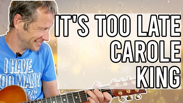 How to play "It's Too Late" | Carole King | Tabs on screen