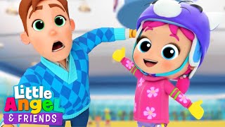 Be Safe on the Ice, Princess Jill! | Little Angel And Friends Kid Songs