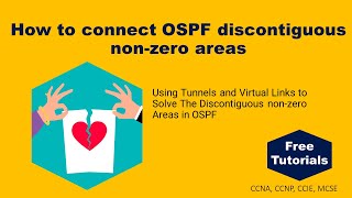 How to connect OSPF discontiguous non-zero areas