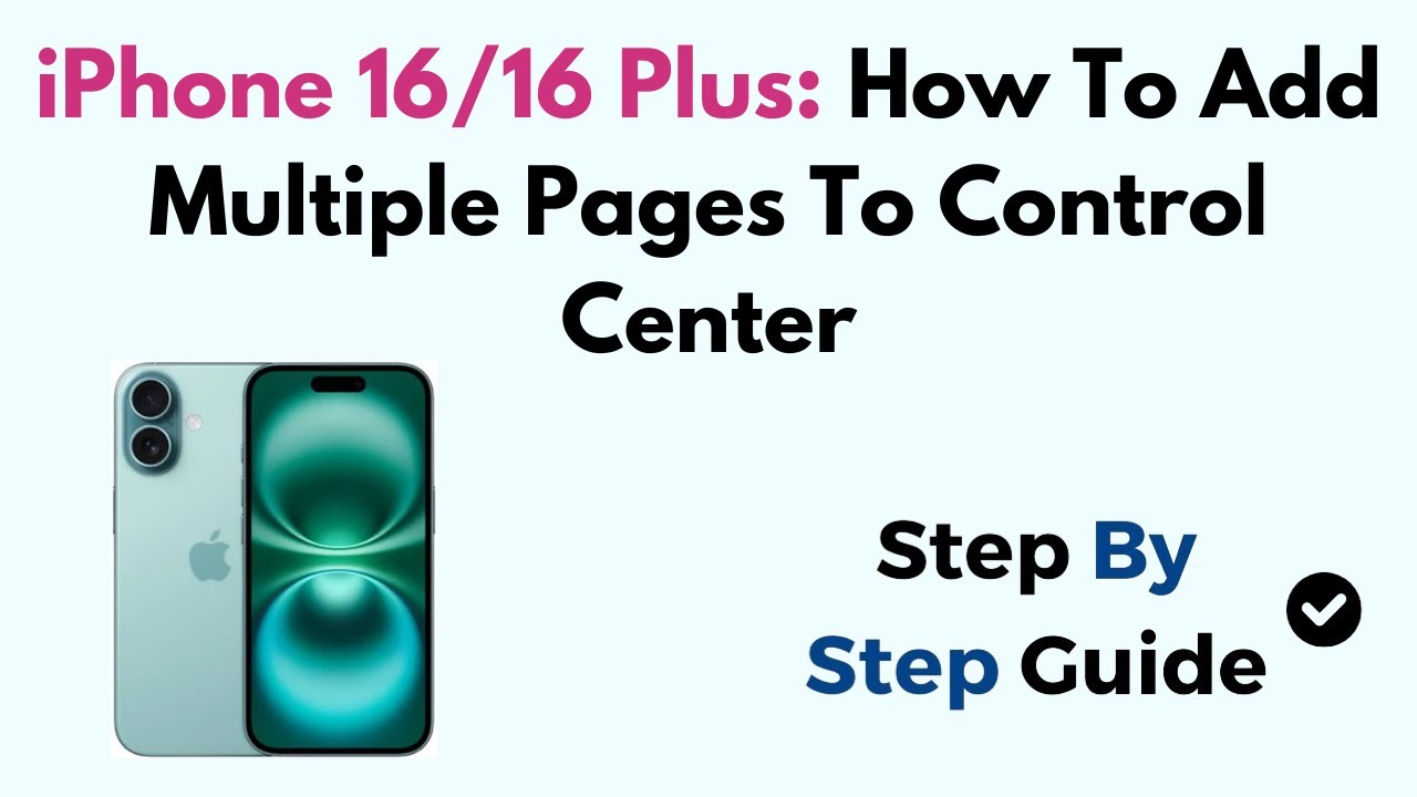 iPhone 16/16 Plus: How To Add Multiple Pages To Control Center - YouTube