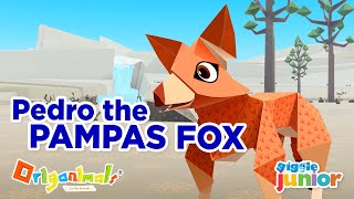 Esp S2-18. Fun Cartoon For Kids Origanimals A4 Help A Smelly Pampas Fox.