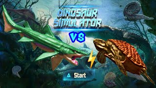 Helicoprion vs Archelon Fight - Android Gameplay #11 - Dinosaur Simulator Game - Prehistoric Shark screenshot 3