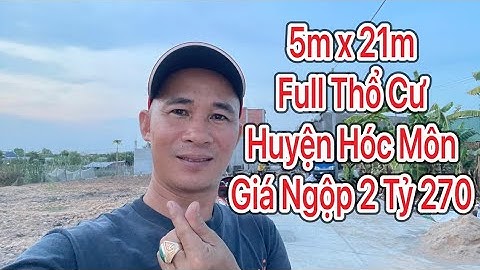 🛑Bán 2 lô đất liền kề Full thổ cư đường 5m huyện Hóc Môn đẹp hết nước chấm