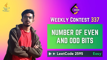 2595. Number of Even and Odd Bits -  JAVA (Weekly Contest 337)