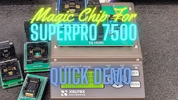 Magic Chip For Xeltek Superpro 7500 7500N Universal Programmer Quick Demo