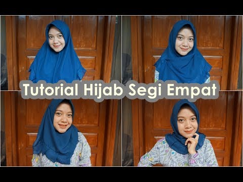 Tutorial Hijab Segi Empat Simpel  4 STYLE  YouTube