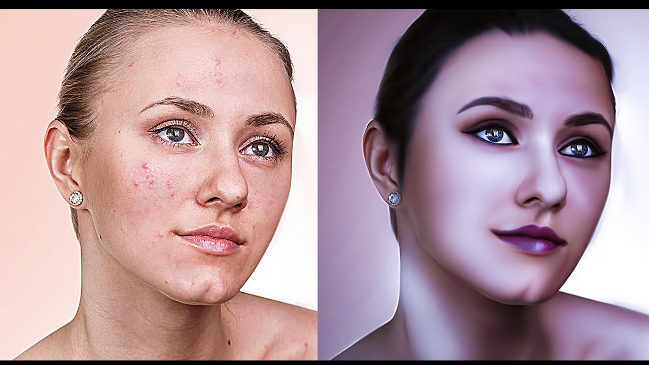 تحويل صورة إلى رسم ديجيتال باستعمال برنامج الفوتوشوب Youtube