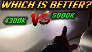 4300k vs 5000k HID KIT BULB COMPARISON