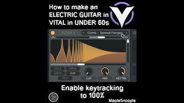 How to make an ELECTRIC GUITAR in VITAL in UNDER 60s... | How to VITAL