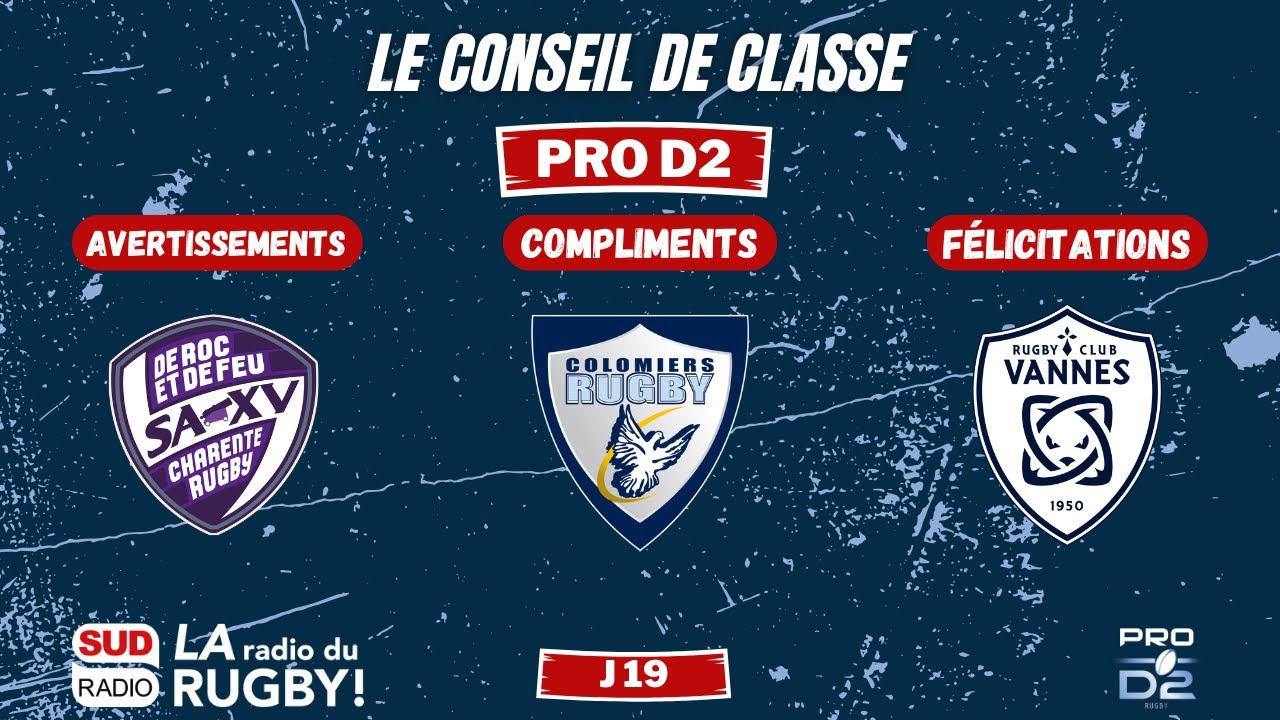 Le conseil de classe de la 19e journée de Prod2