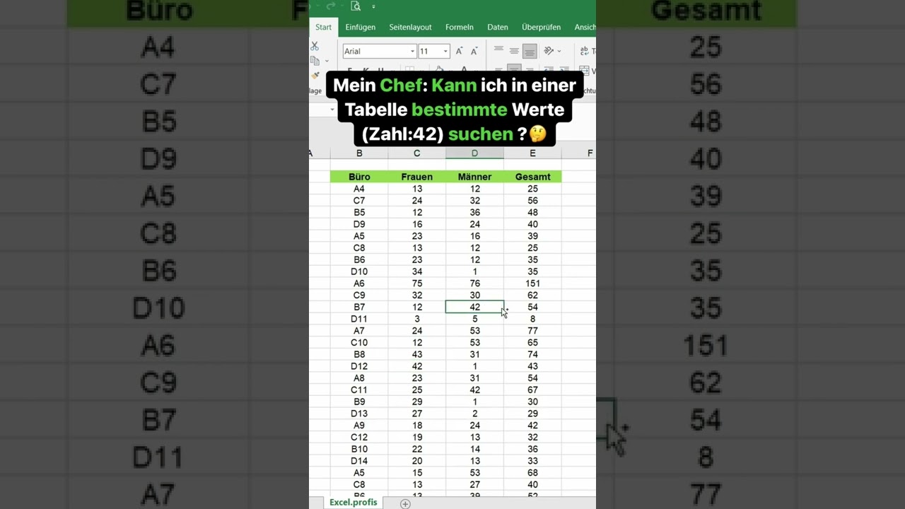 Gezielt Werte suchen (Excel) 