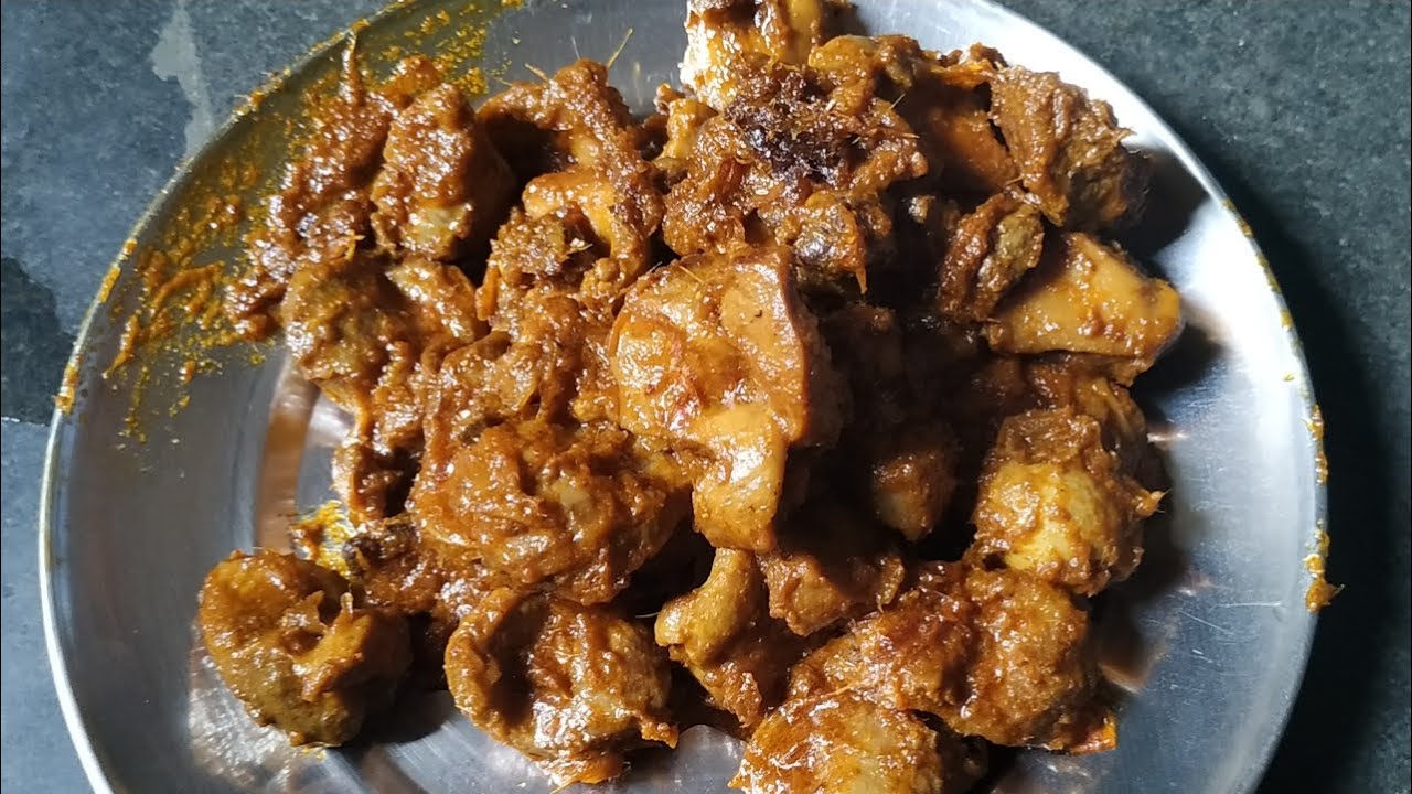 CHICKEN STOMACH MASALA FRY IN ODIA STYLE ICHICKEN STOMACH RECIPE IN