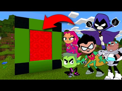 How To Make A Portal To The Teen Titans Go Dimension in Minecraft!!!