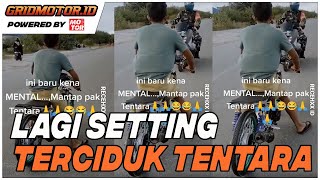 Video Nyetting Motor Drag Bike Malah Dihadang Tentara Naik Yamaha NMAX
