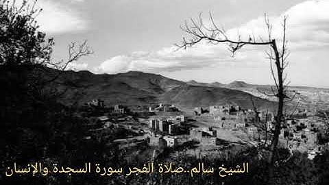 الشيخ سالم. صلاة الفجر سورة السجدة والإنسان