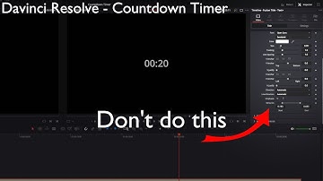 Davinci Resolve - Countdown Timer