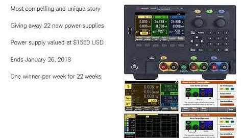 Keysight E36300 Power Supply Contest