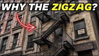 Why Every Old New York Building Has Those Zigzag Fire Escapes