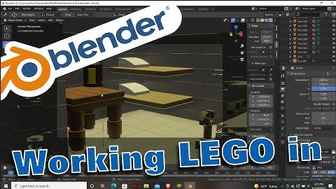 Working in blender  with lego and stud.io