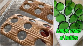 DIY Designer Wall Lamps from Glass Bottles / Светильники из стеклянных бутылок