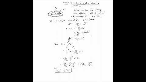 Moment Of Inertia 2 & 3 D objects