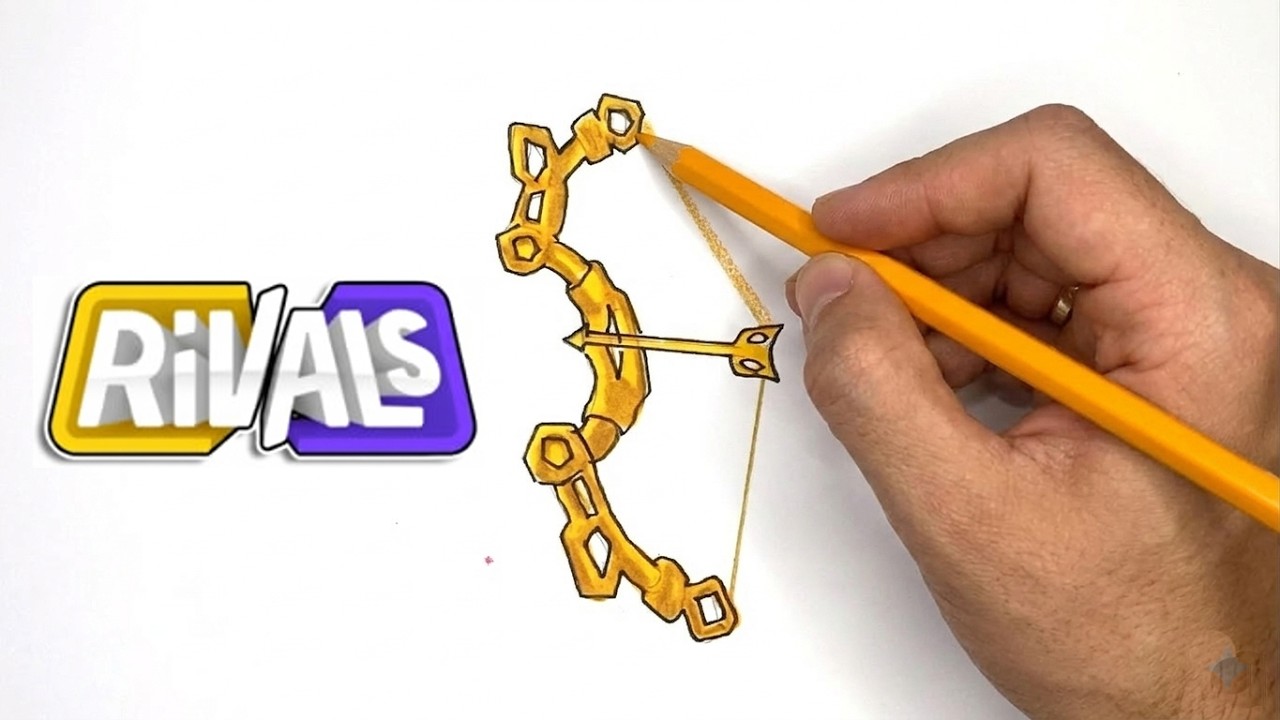 How to draw Keybow (Bow Skin) ROBLOX RIVALS - YouTube