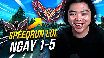 TỔNG HỢP HÀNH TRÌNH Speedrun Unrank ➜ Đại Cao Thủ | NGÀY 1 - 5