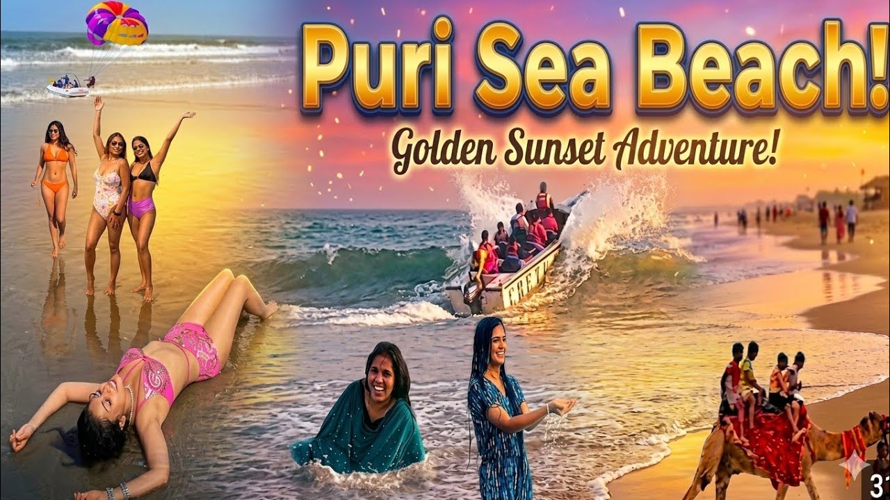 Puri Sea Beach l Puri Sea Beach in Odisha l Blue Flag Beach l Puri Tour ...