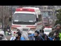 救急車 緊急走行 @入間市国民保護訓練