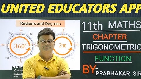 Degree and Radian || Trigonometric function || Class 11 Maths || NCERT Exercise 3.1 Question 1 & 2 