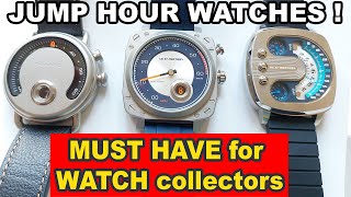 NEW WATCHES: REVIEW Of AMAZING and UNIQUE JUMP HOUR WATCHES #watches #budgetwatch #watchcollector