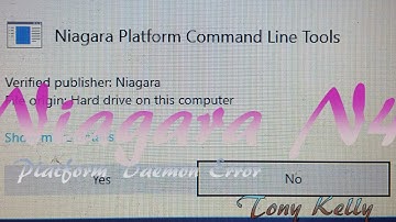 Niagara N4 Platform Daemon Error