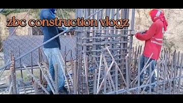 installation of column lateral ties at pile cap #pilecap #construction #columnverticalbars