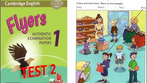 FLYERS AUTHENTIC 1 TEST 2 WITH ANSWER KEY #english #learnenglish #cambridgelisteningtests