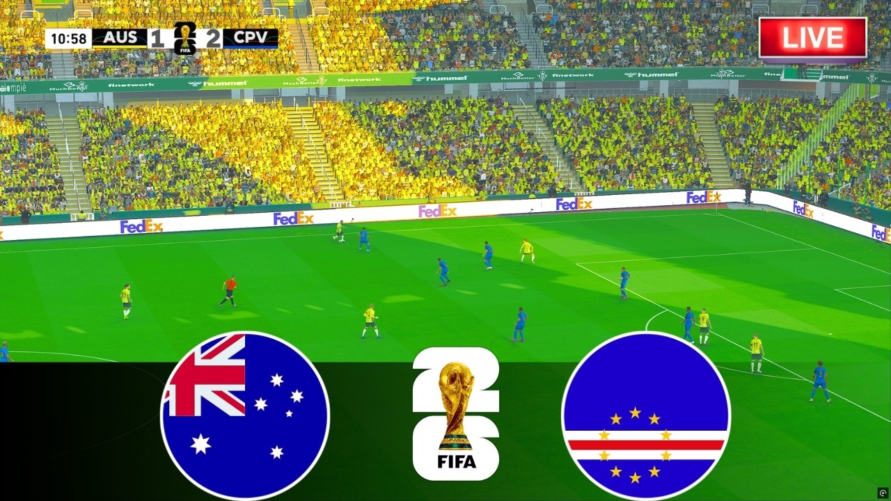 🔴Australia vs Cabo Verde | FIFA World Cup 2026 Group-Stage Match | PES 2021 Gameplay #fifaworldcup