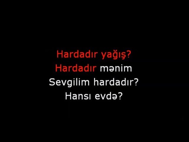 Qaraqan-Hardadır Külək?Hardadır Yağış?-Rap-Karaoke