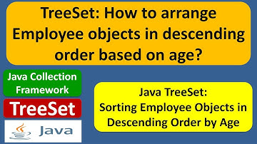 Java TreeSet: How to arrange Employee objects in descending order based on age?