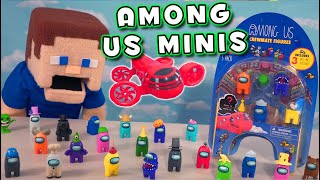 Among Us Mini Figures Huge Crewmate Series 2 Unboxing & Airship Playset
