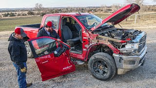 Tearing Down My Wrecked 2019 Ram 2500 Cummins Any Hidden Damage?