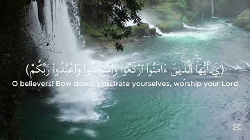 سورة الحج اية(٧٧) 77-{يٰأَيُّهَا ٱلَّذِينَ آمَنُواْ ٱرْكَعُواْ وَٱسْجُدُواْ }-بصوة عبد الرحمن مسعد