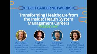 CBOH Career Networks - Transforming Healthcare from the Inside: Health System Management Careers