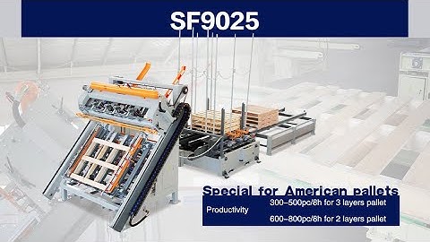 SF9025 Hot Sale Semi-automatic Stringer Pallet Nailing Machine