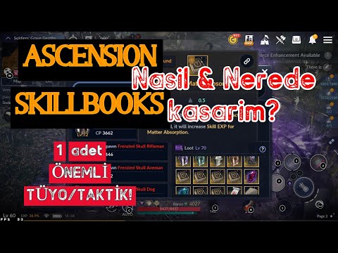 Black Desert Mobile | Ascension SkillBooks, nasil nerede kasarim? | Ascension Skills! | 1 ADET TÜYO!