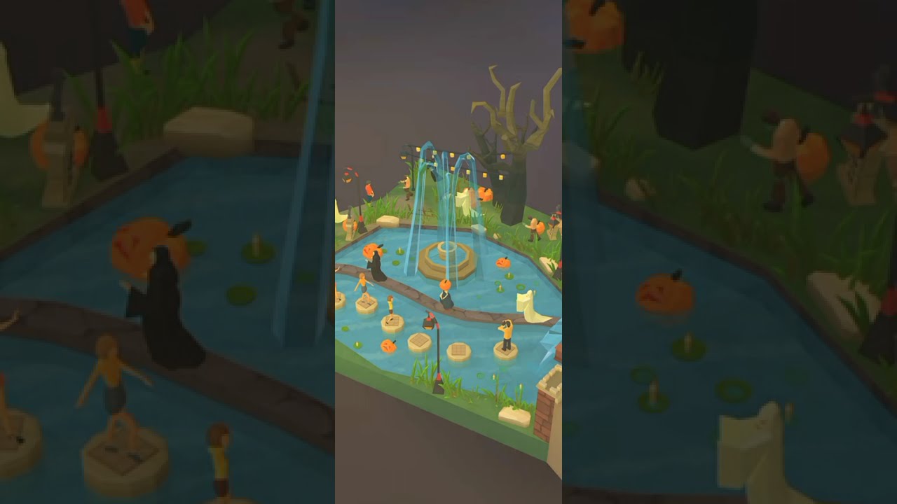 Pocket World 3D - Haunted Mansion - Mushroom House Pond